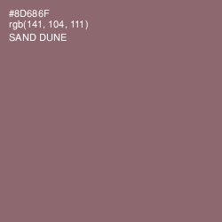 #8D686F - Sand Dune Color Image